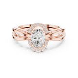 Ladies Ring DDLR-494@7 - Rose Gold - Image