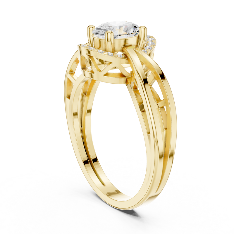 Ladies Ring DDLR-494@7 - Yellow Gold - Image
