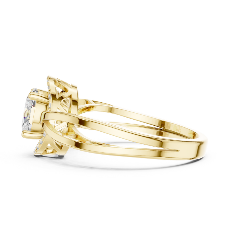 Ladies Ring DDLR-494@7 - Yellow Gold - Image