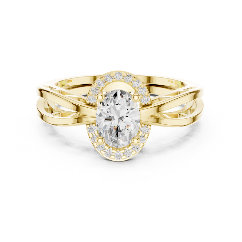 Ladies Ring DDLR-494@7 - Yellow Gold - Image