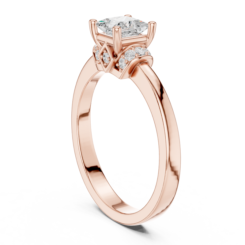 Ladies Ring DDLR-496@7 - Rose Gold - Image