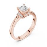 Ladies Ring DDLR-496@7 - Rose Gold - Image