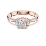 Ladies Ring DDLR-496@7 - Rose Gold - Image