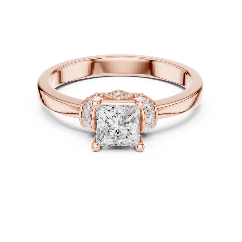 Ladies Ring DDLR-496@7 - Rose Gold - Image