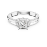 Ladies Ring DDLR-496@7 - White Gold - Image