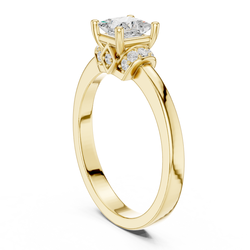 Ladies Ring DDLR-496@7 - Yellow Gold - Image