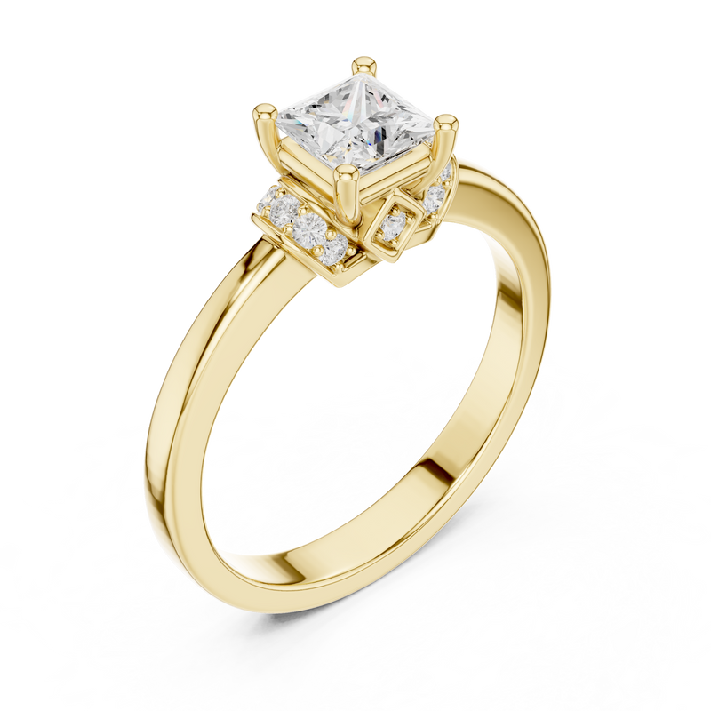 Ladies Ring DDLR-496@7 - Yellow Gold - Image