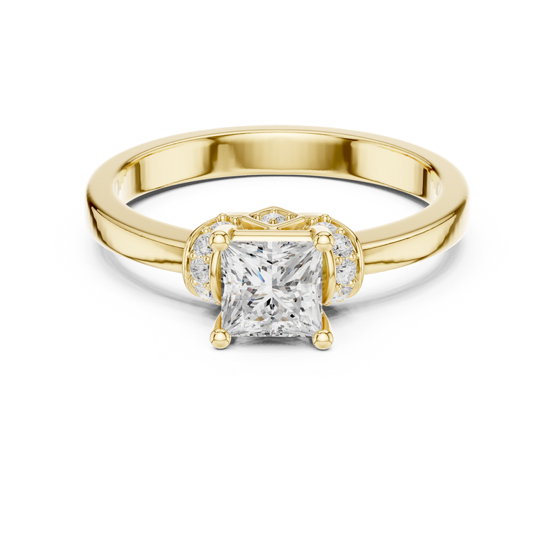 Ladies Ring DDLR-496@7 - Yellow Gold - Image