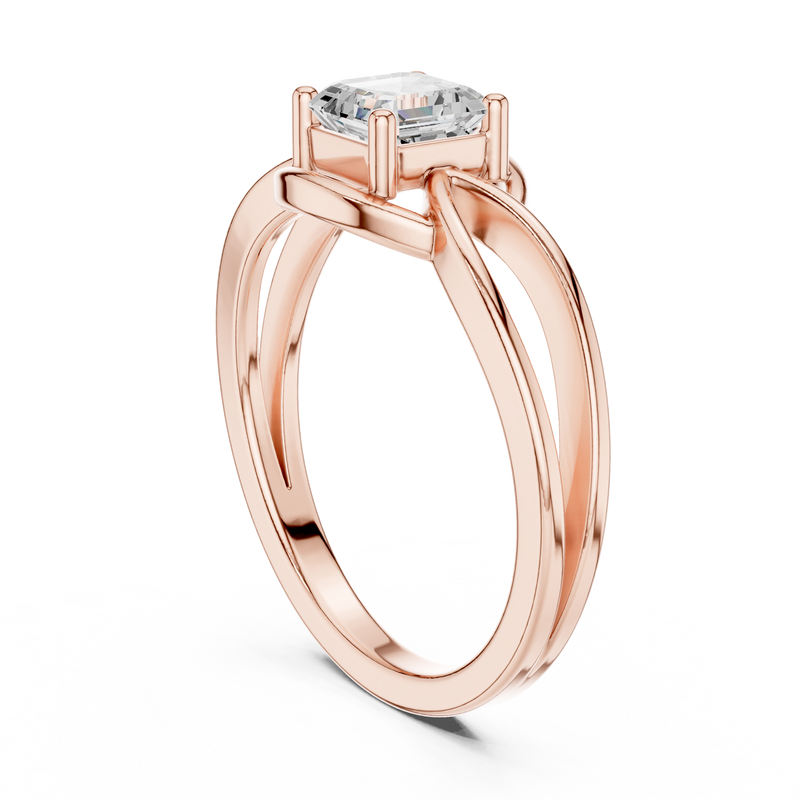 Ladies Ring DDLR-499@7 - Rose Gold - Image