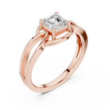Ladies Ring DDLR-499@7 - Rose Gold - Image