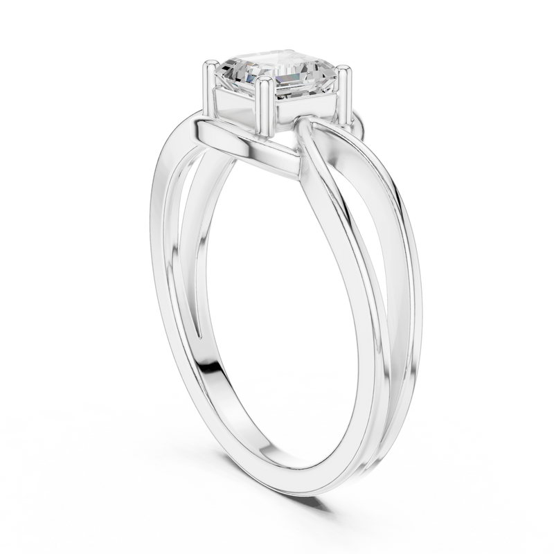 Ladies Ring DDLR-499@7 - White Gold - Image