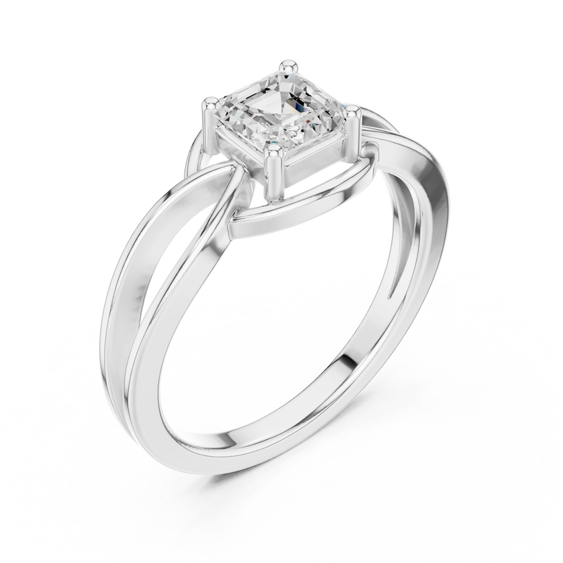 Ladies Ring DDLR-499@7 - White Gold - Image