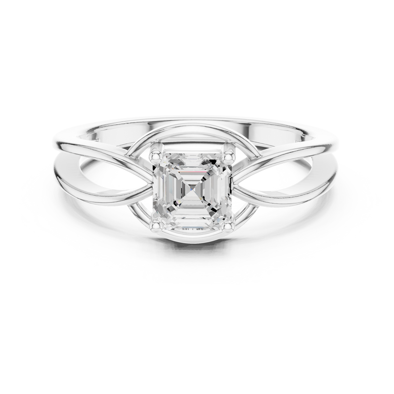Ladies Ring DDLR-499@7 - White Gold - Image