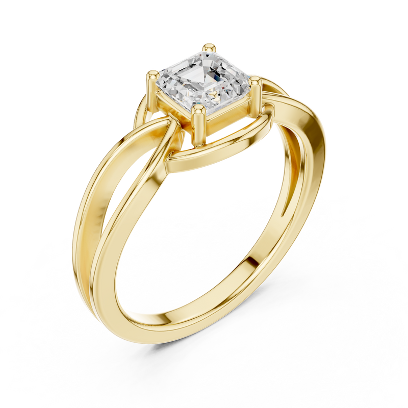 Ladies Ring DDLR-499@7 - Yellow Gold - Image