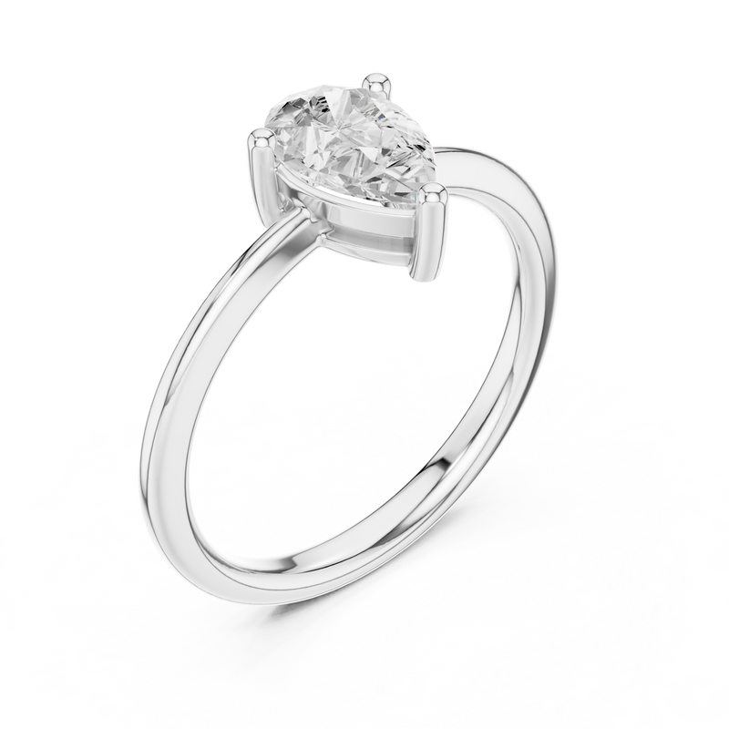 Ladies Ring DDLR-500@7 - White Gold - Image