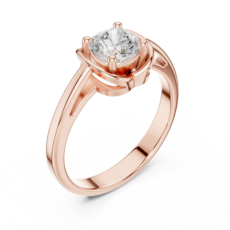 Ladies Ring DDLR-503@7 - Rose Gold - Image