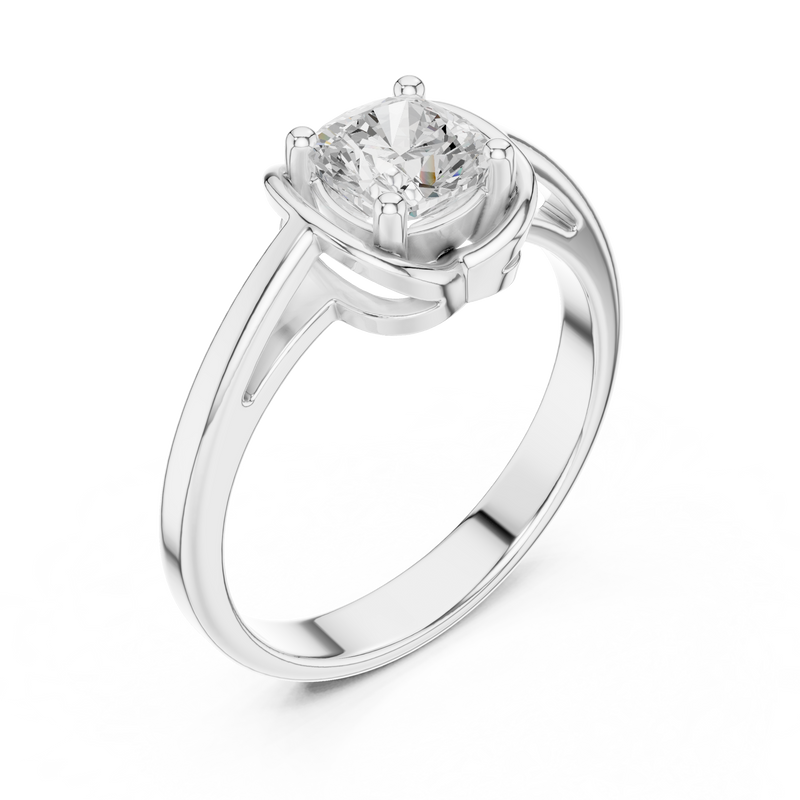 Ladies Ring DDLR-503@7 - White Gold - Image