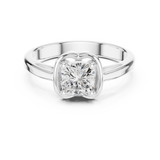 Ladies Ring DDLR-503@7 - White Gold - Image