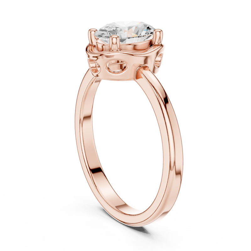 Ladies Ring DDLR-504@7 - Rose Gold - Image