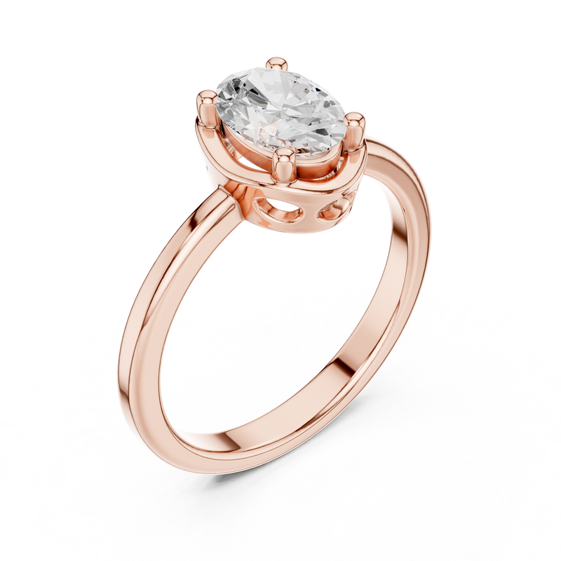 Ladies Ring DDLR-504@7 - Rose Gold - Image