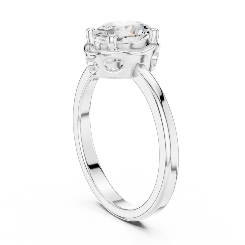 Ladies Ring DDLR-504@7 - White Gold - Image