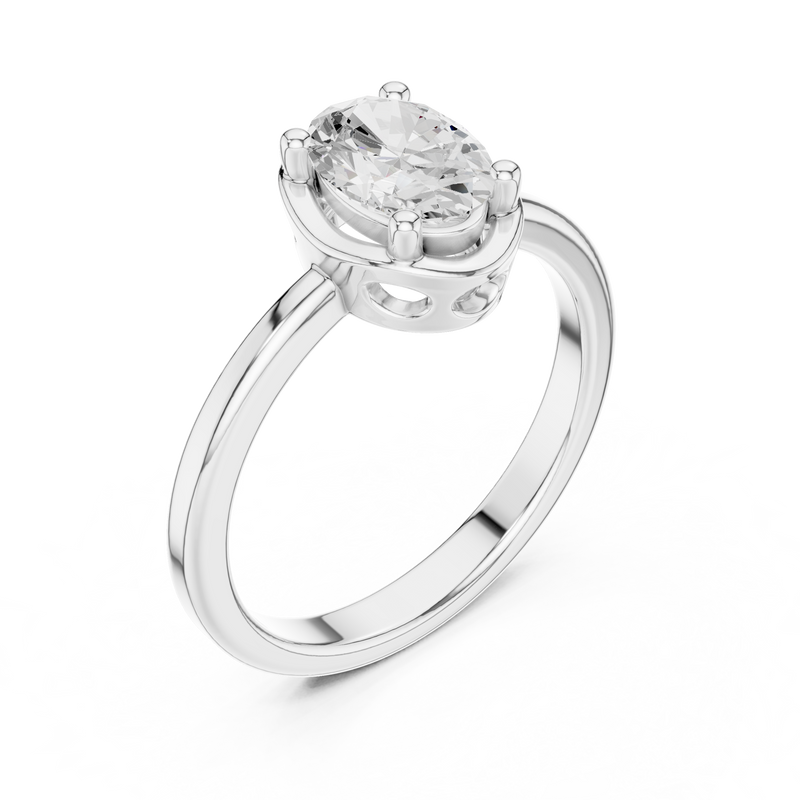 Ladies Ring DDLR-504@7 - White Gold - Image