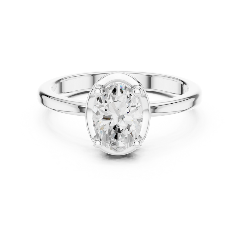 Ladies Ring DDLR-504@7 - White Gold - Image