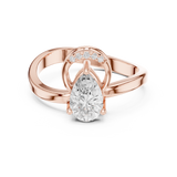 Ladies Ring DDLR-506@7 - Rose Gold - Image