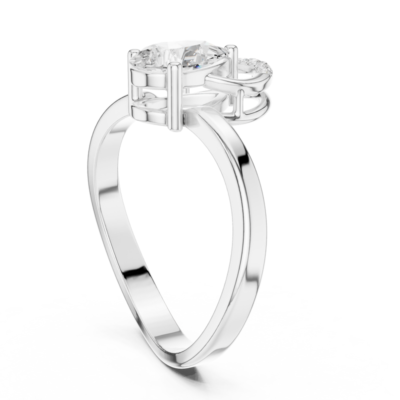 Ladies Ring DDLR-506@7 - White Gold - Image