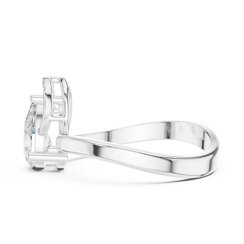 Ladies Ring DDLR-506@7 - White Gold - Image