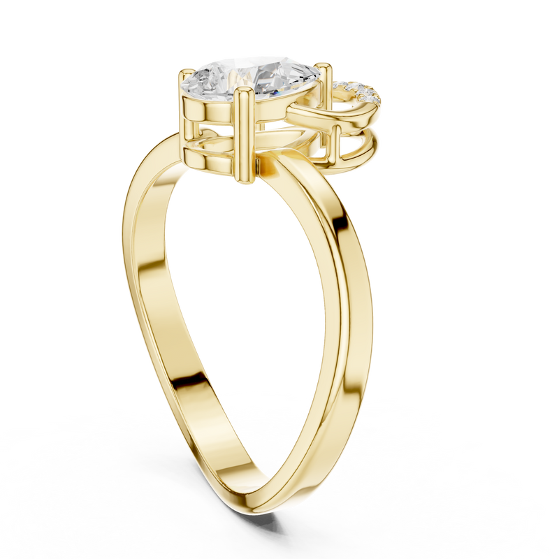 Ladies Ring DDLR-506@7 - Yellow Gold - Image