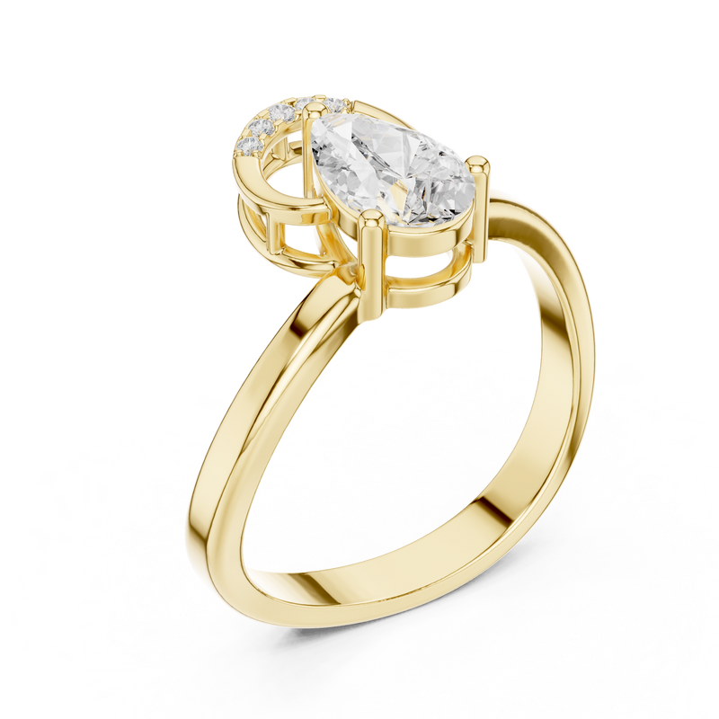Ladies Ring DDLR-506@7 - Yellow Gold - Image