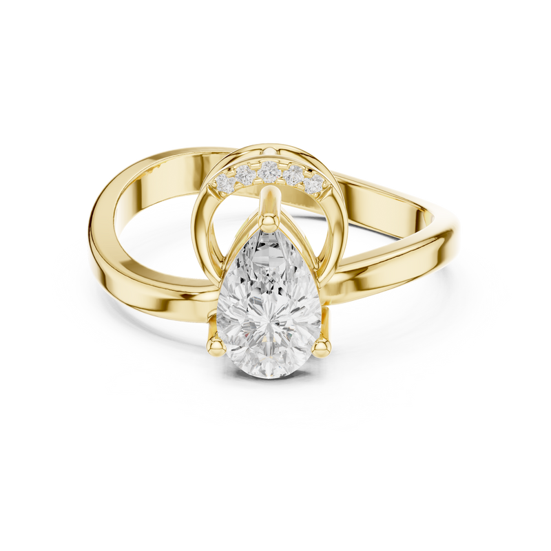 Ladies Ring DDLR-506@7 - Yellow Gold - Image
