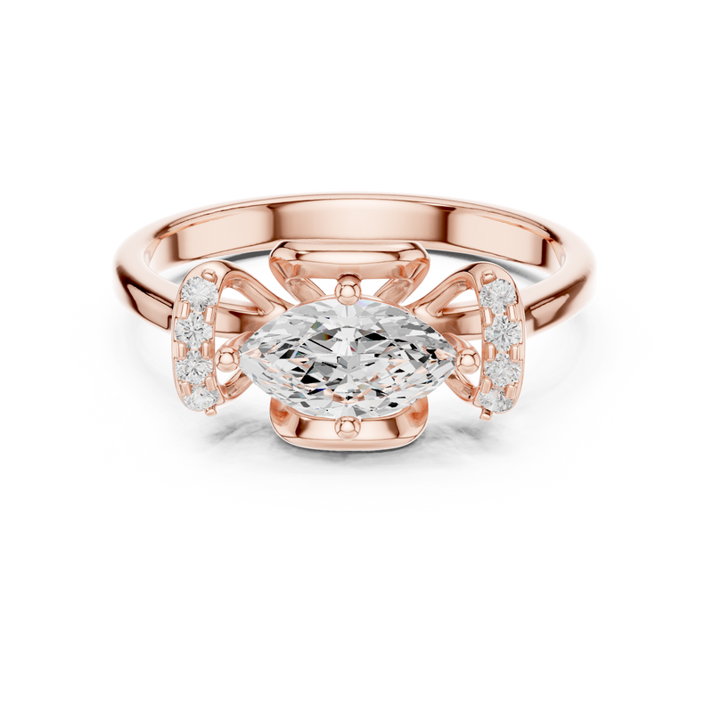 Ladies Ring DDLR-509@7 - Rose Gold - Image