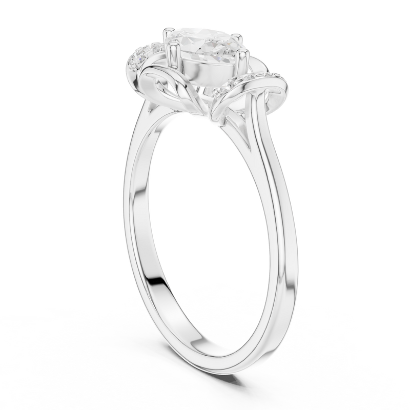 Ladies Ring DDLR-509@7 - White Gold - Image