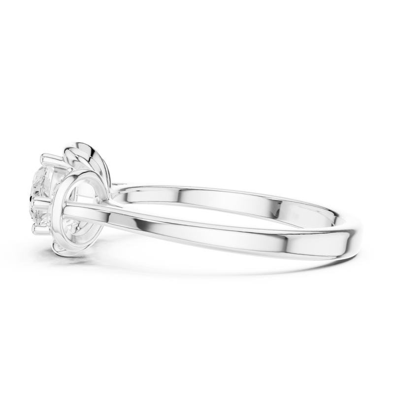 Ladies Ring DDLR-509@7 - White Gold - Image