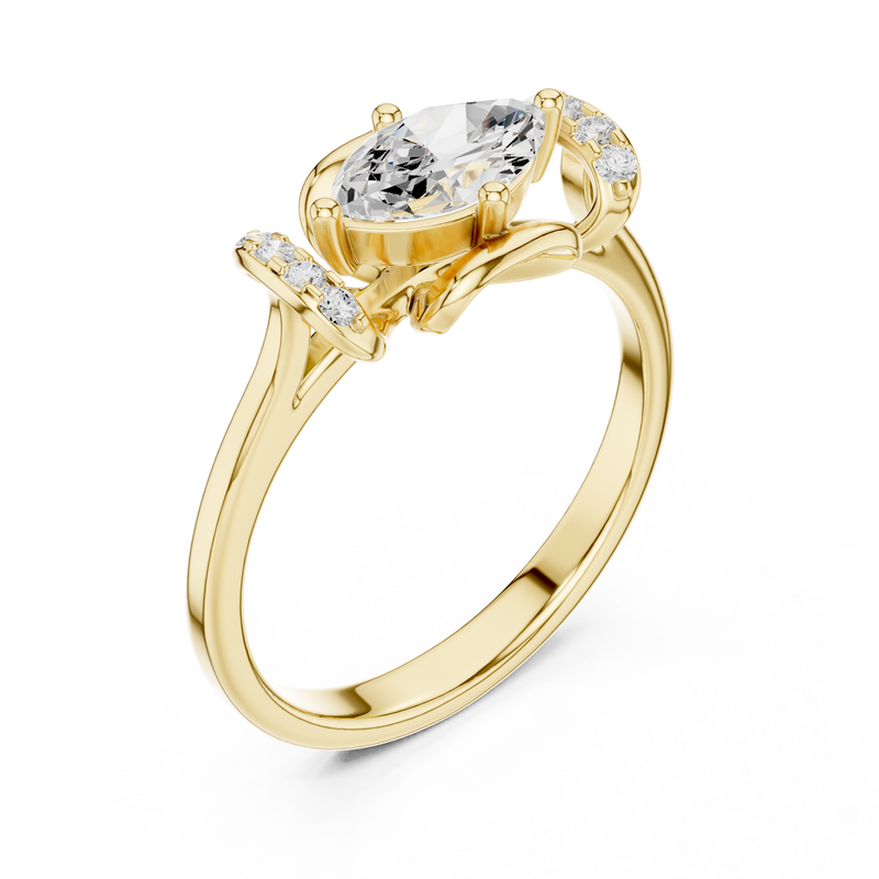 Ladies Ring DDLR-509@7 - Yellow Gold - Image