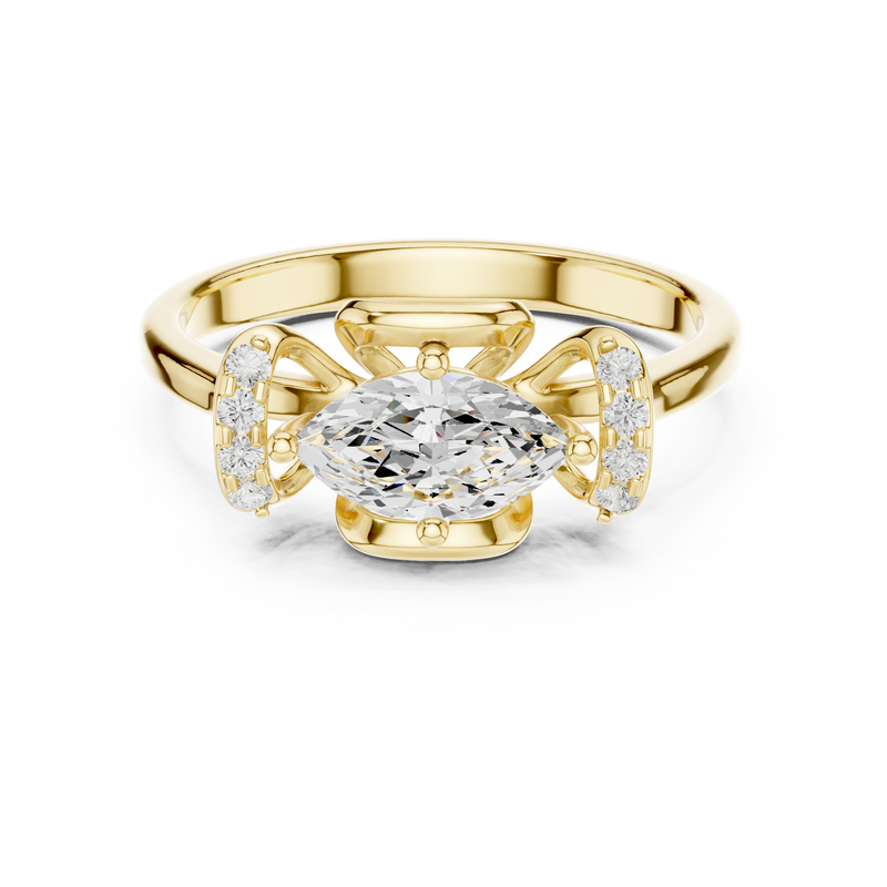 Ladies Ring DDLR-509@7 - Yellow Gold - Image