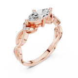 Ladies Ring DDLR-510@7 - Rose Gold - Image