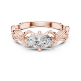 Ladies Ring DDLR-510@7 - Rose Gold - Image