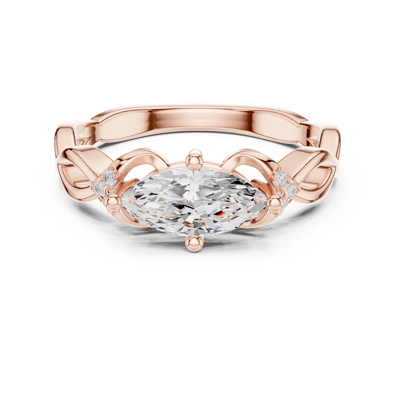 Ladies Ring DDLR-510@7 - Rose Gold - Image