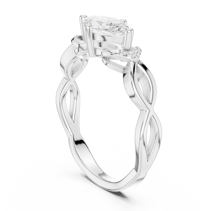 Ladies Ring DDLR-510@7 - White Gold - Image