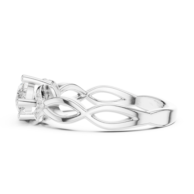 Ladies Ring DDLR-510@7 - White Gold - Image