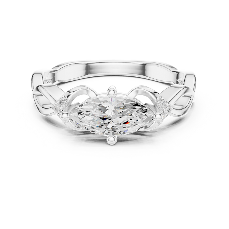 Ladies Ring DDLR-510@7 - White Gold - Image