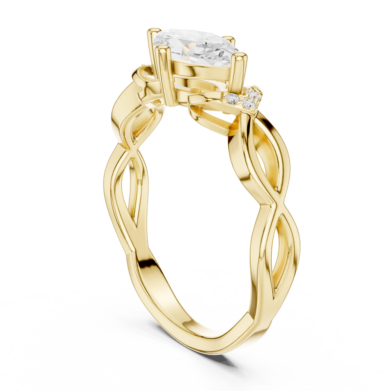 Ladies Ring DDLR-510@7 - Yellow Gold - Image