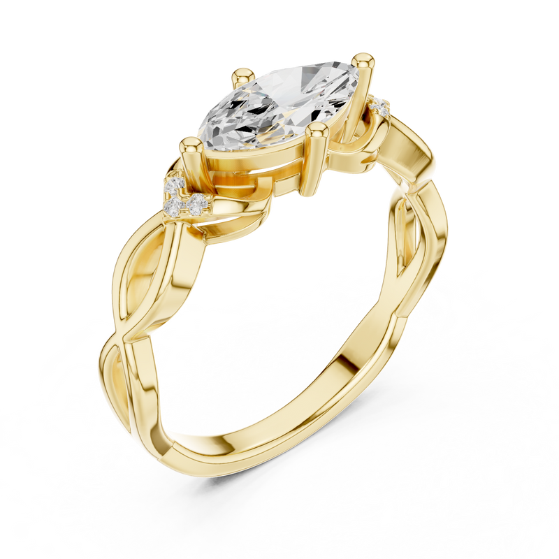 Ladies Ring DDLR-510@7 - Yellow Gold - Image