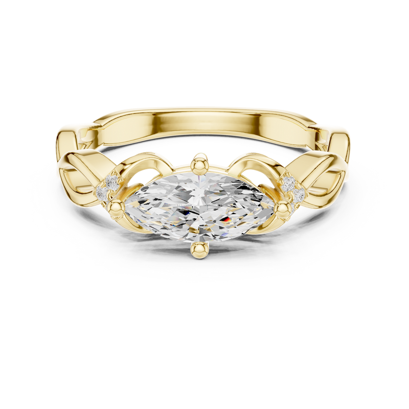Ladies Ring DDLR-510@7 - Yellow Gold - Image