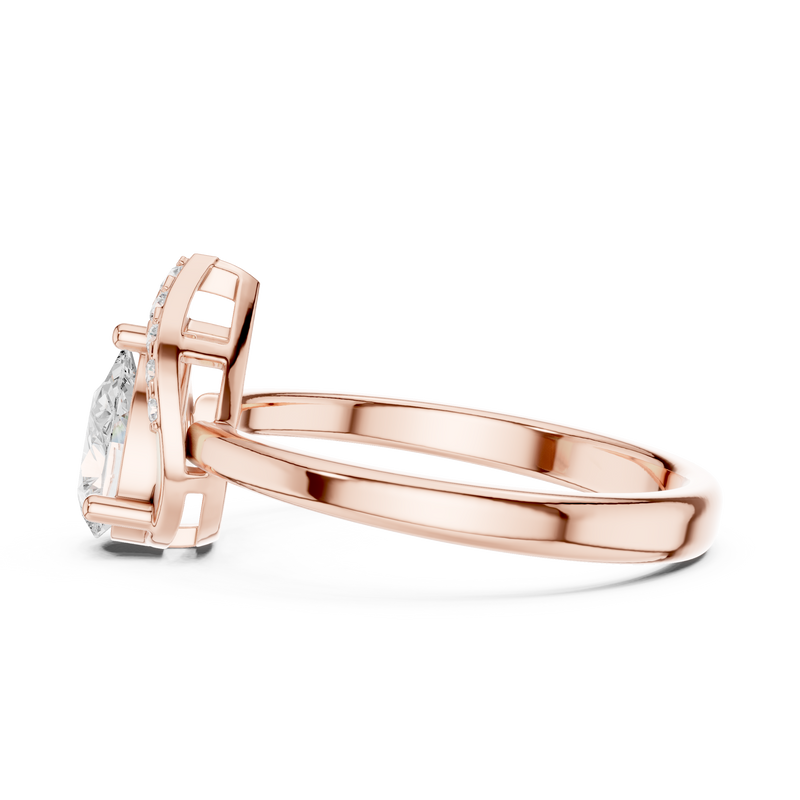Ladies Ring DDLR-511@7 - Rose Gold - Image