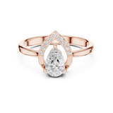 Ladies Ring DDLR-511@7 - Rose Gold - Image
