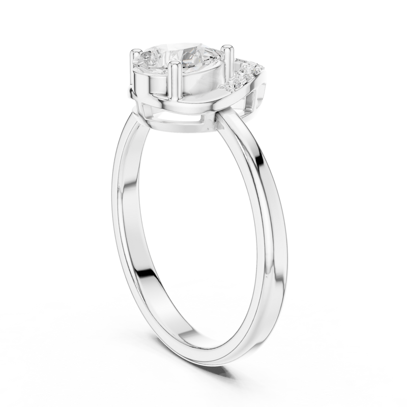 Ladies Ring DDLR-511@7 - White Gold - Image